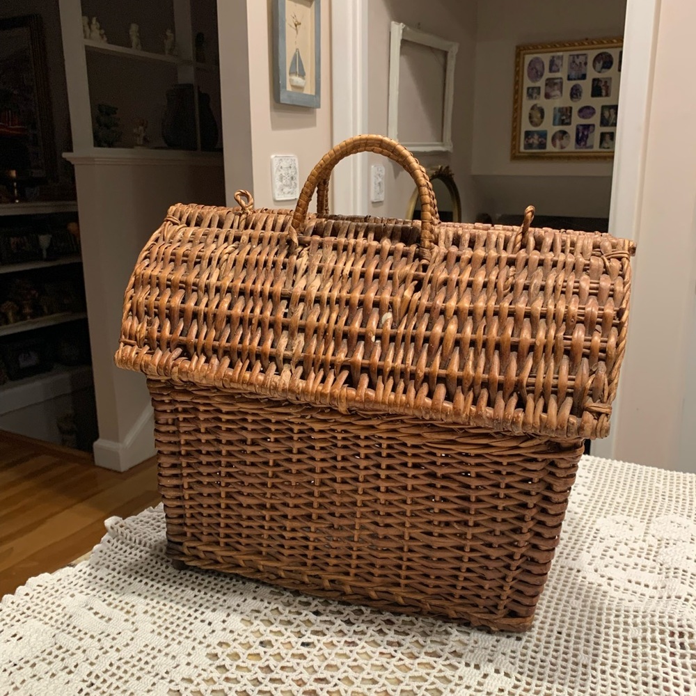 Vintage Large Wicker basket